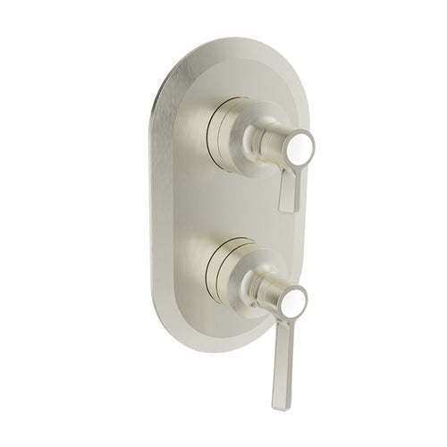 Baril Complete thermostatic pressure balanced shower control valve with 2-way diverter