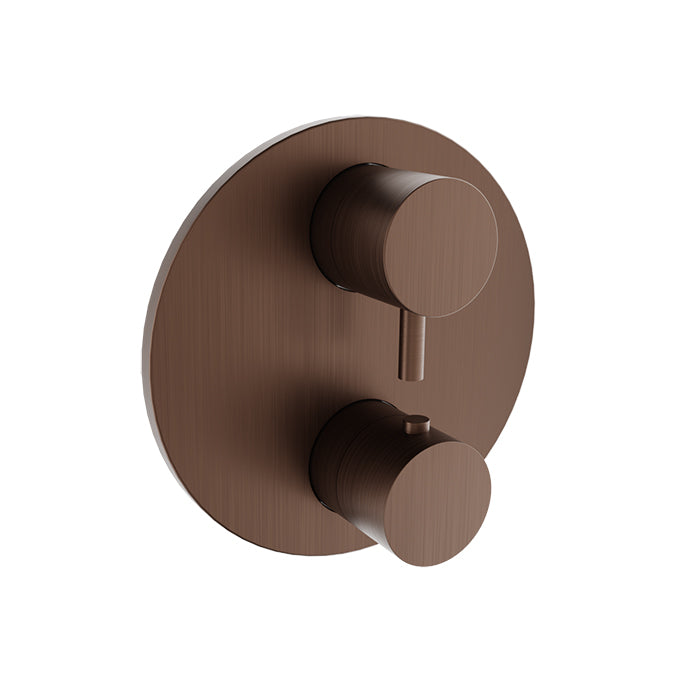 Baril Complete thermostatic pressure balanced shower valve with 3-way diverter