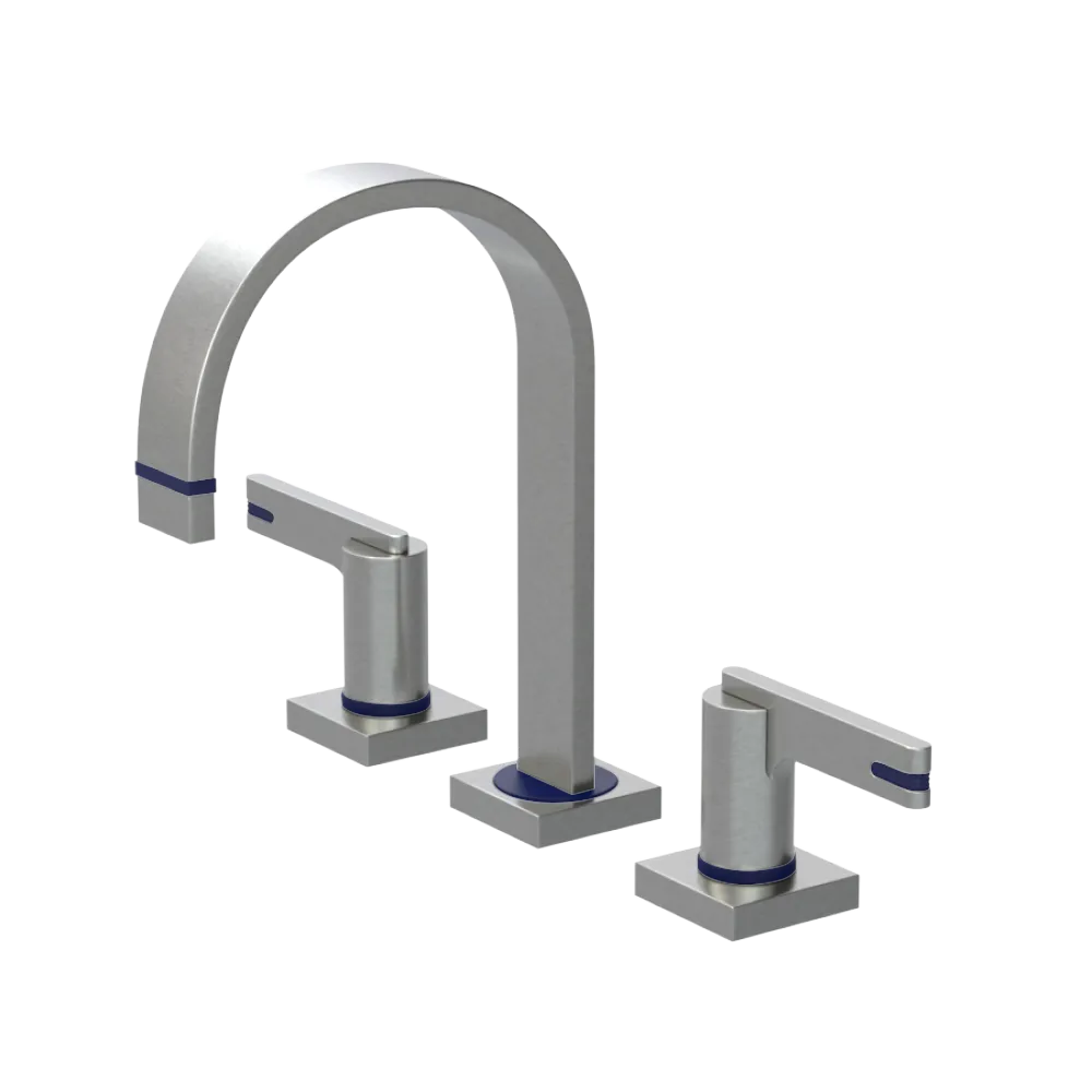 Rubinet Widespread Lav. Set. (less drain) Satin Nickel