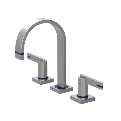 Rubinet Widespread Lav. Set. (less drain) Satin Nickel
