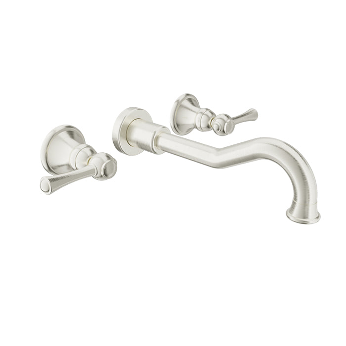 Baril Wall-mounted lavatory faucet, drain not included
