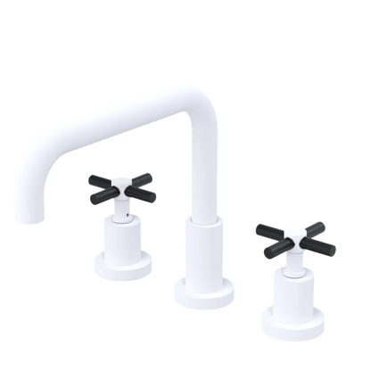 Rubinet Widespread Kitchen Set Matt White