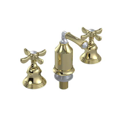 Rubinet Bidet Fitting with Spray, Diverter, and Vacum Breaker (Less Drain) Gold