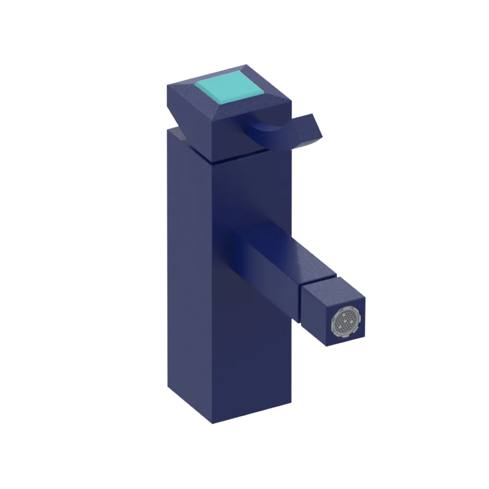 Rubinet Single Control Bidet Fitting (less drain) Midnight Blue