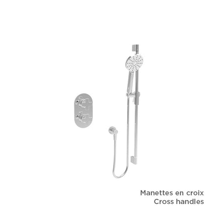 Baril Complete thermostatic pressure balanced shower kit without handle