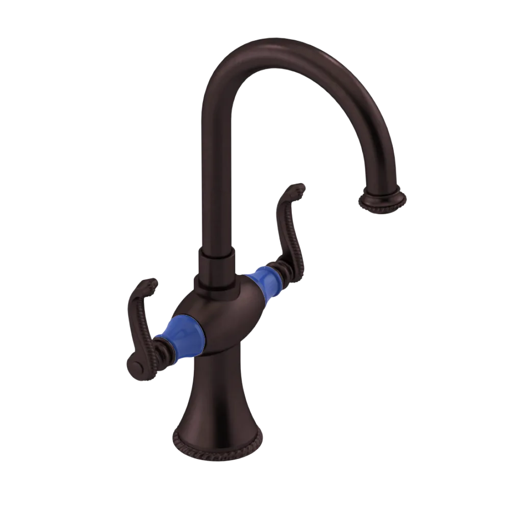 Rubinet Single Hole Dual Handle Lav. Set. (less drain) Oil Rubbed Bronze