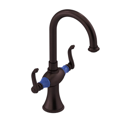 Rubinet Single Hole Dual Handle Lav. Set. (less drain) Oil Rubbed Bronze
