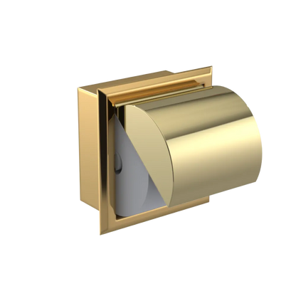 Rubinet RECESSED TOILET PAPER HOLDER Gold