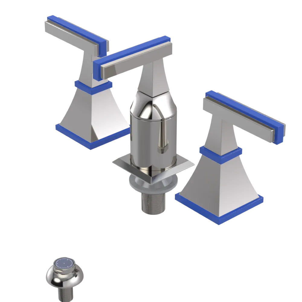 Rubinet Bidet Fitting with Spray, Diverter, and Vacum Breaker (Less Drain) Polished Nickel