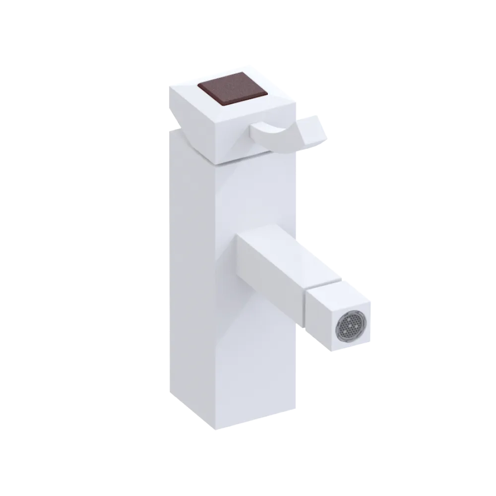 Rubinet Single Control Bidet Fitting (less drain) Matt White