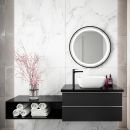 KALIA EFFECTLED-illuminated bathroom mirror - 30" x 30"