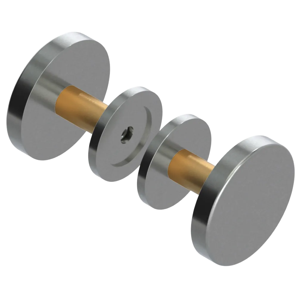 Rubinet Shower Door Knob (set) Satin Nickel