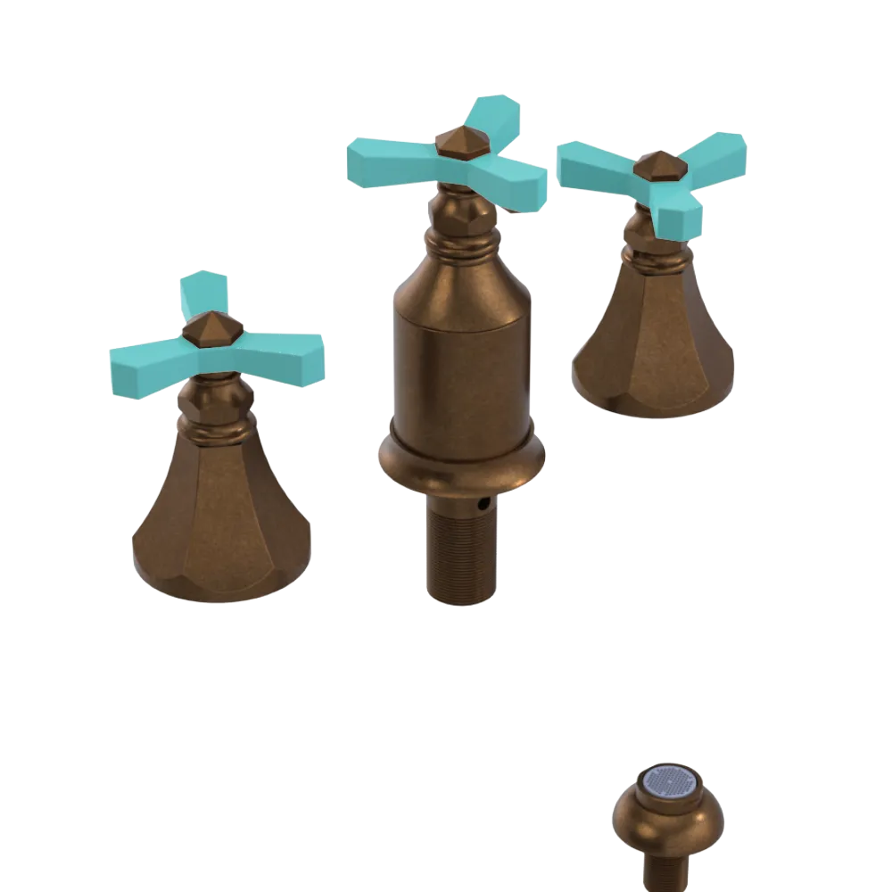 Rubinet Bidet Fitting with Spray, Diverter, and Vacum Breaker (Less Drain) Oil Rubbed Bronze