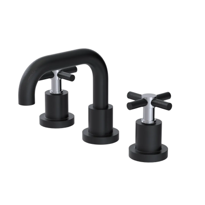 Rubinet Widespread Lav. Set. (less drain) Matt Black
