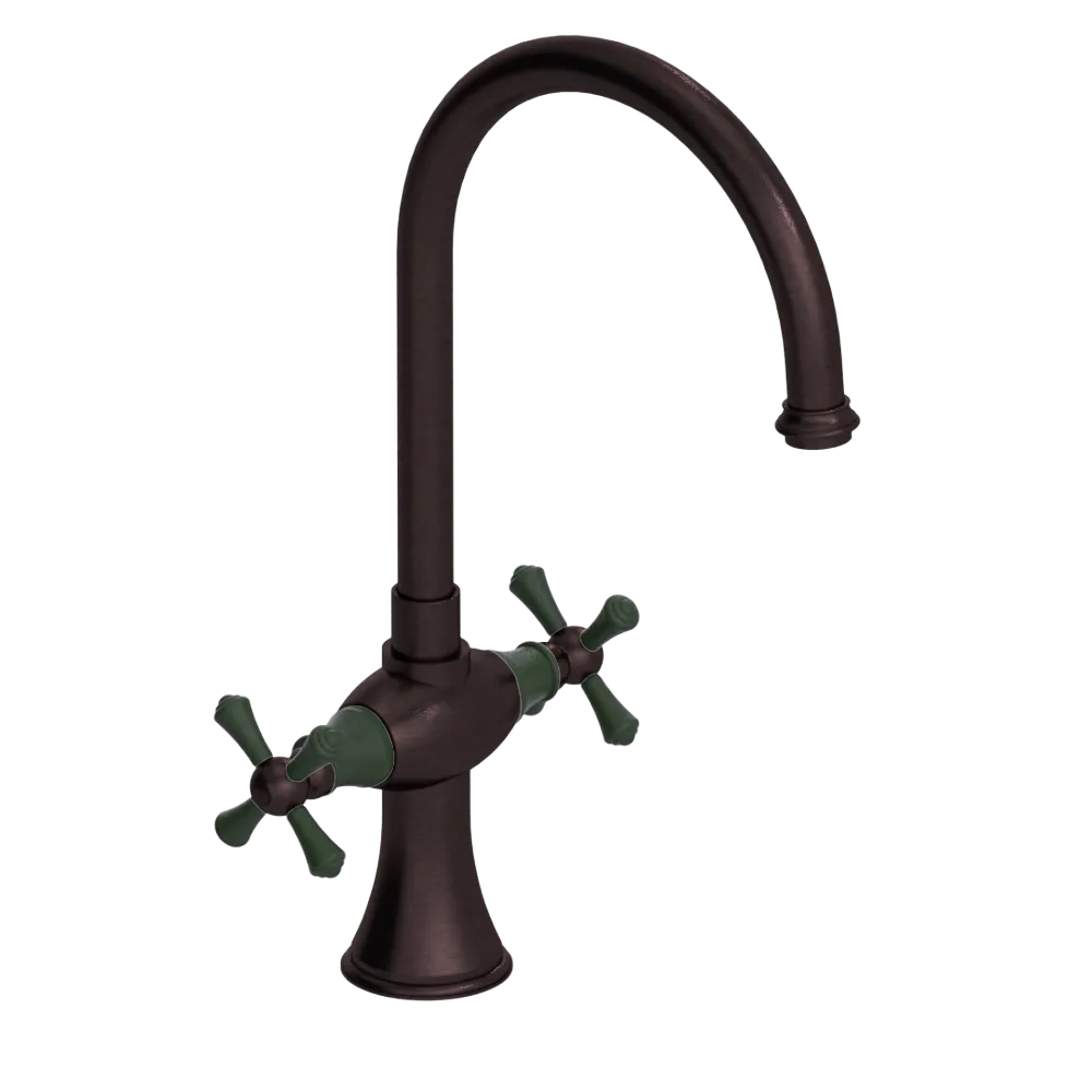 Rubinet Two Handle Single Hole Kitchen Set Oil Rubbed Bronze