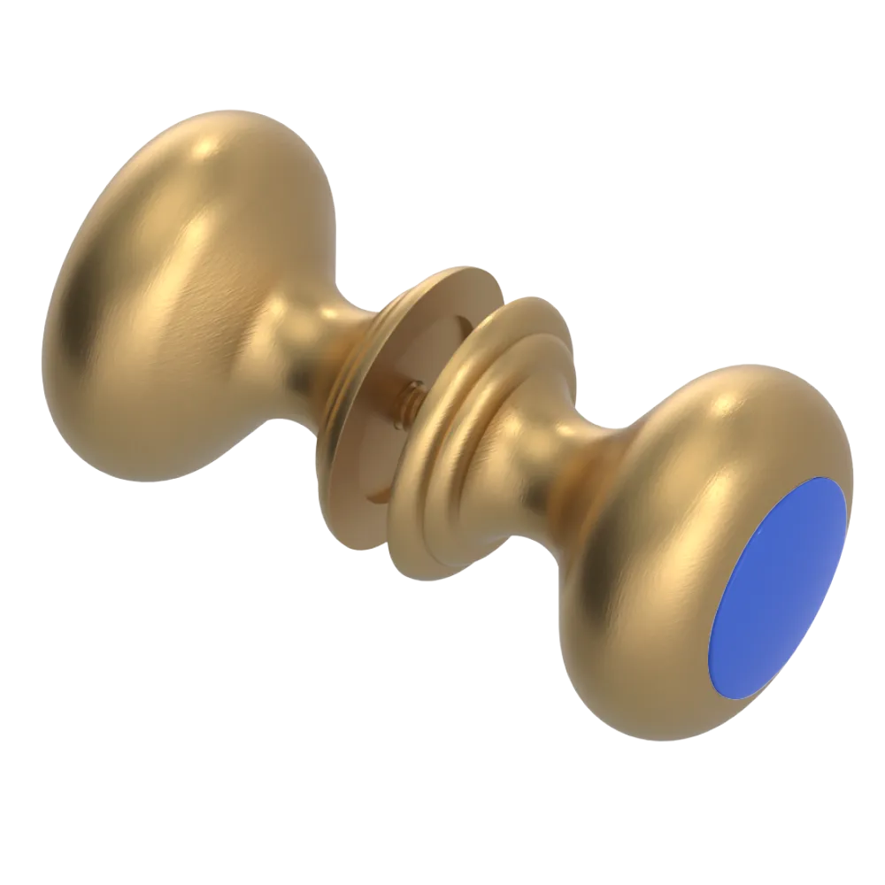 Rubinet Shower Door Knob (set) Satin Gold