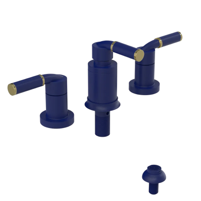 Rubinet Bidet Fitting with Spray, Diverter, and Vacuum Breaker (less drain) Midnight Blue