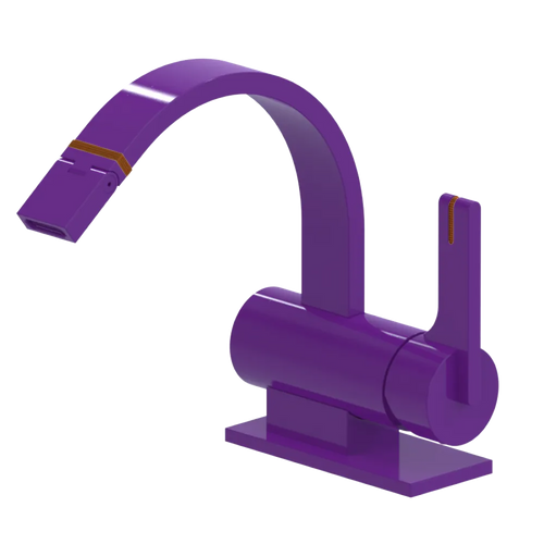 Rubinet Single Control Bidet Fitting (less drain) Purple Haze