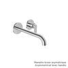Baril Single lever wall-mounted lavatory faucet (without handle), drain not included