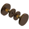 Rubinet Shower Door Knob (set) Tuscan Brass