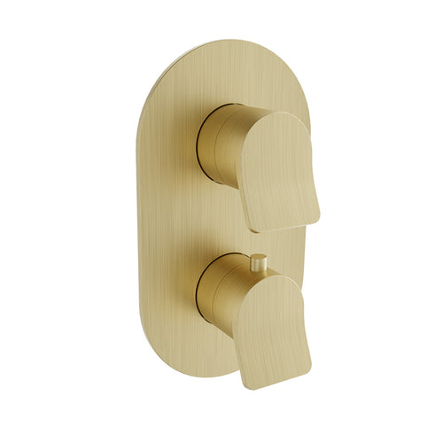 Baril Complete thermostatic pressure balanced shower valve with 3-way diverter