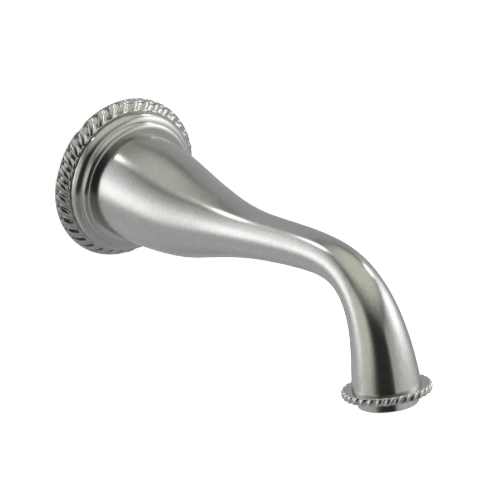 Rubinet Tub Filler Spout Wall Mount Satin Nickel