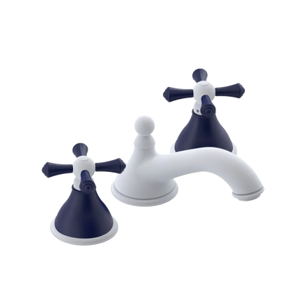 Rubinet Widespread Lav. Set. (less drain) Matt White