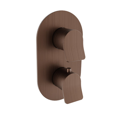 Baril Complete thermostatic pressure balanced shower valve with 3-way diverter