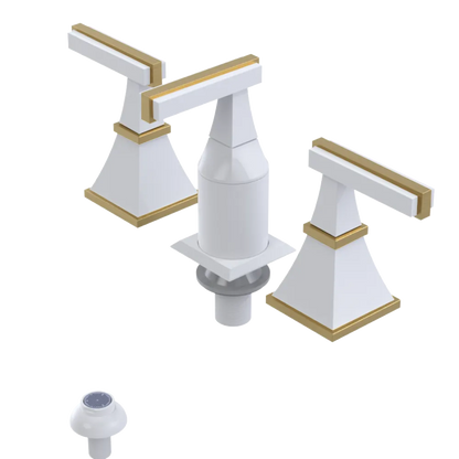 Rubinet Bidet Fitting with Spray, Diverter, and Vacum Breaker (Less Drain) White