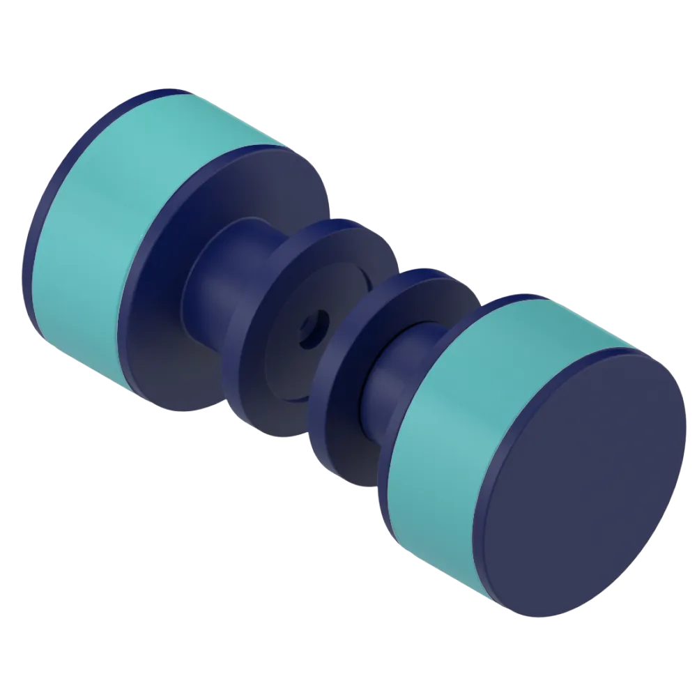 Rubinet Shower Door Knob (set) Midnight Blue