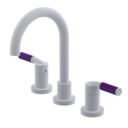 Rubinet Widespread Lav. Set. (less drain) Matt White