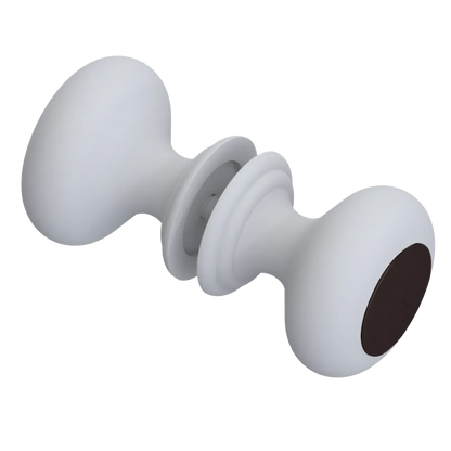 Rubinet Shower Door Knob (set) Matt White