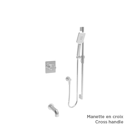 Baril Complete pressure balanced shower kit without handle