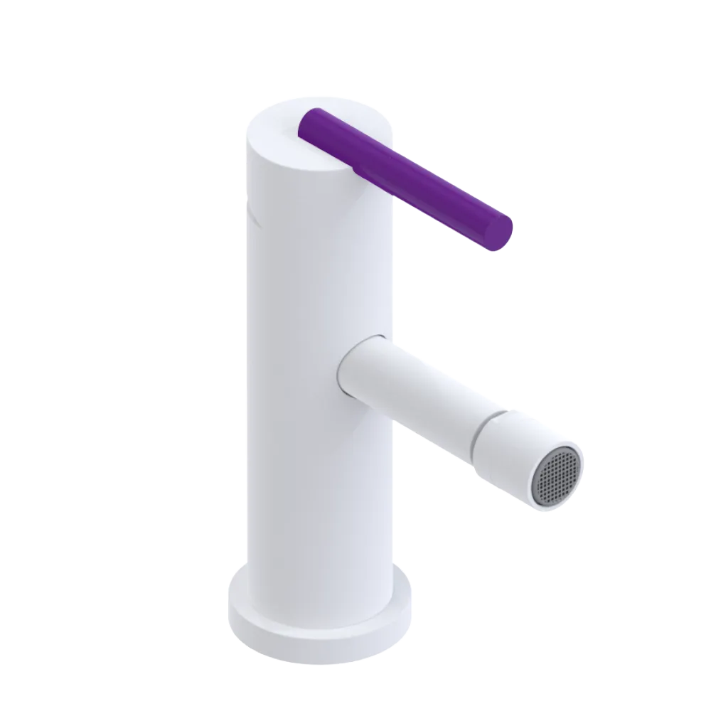 Rubinet Single Control Bidet Fitting (less drain) Matt White