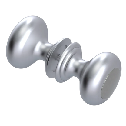 Rubinet Shower Door Knob (set) Satin Chrome
