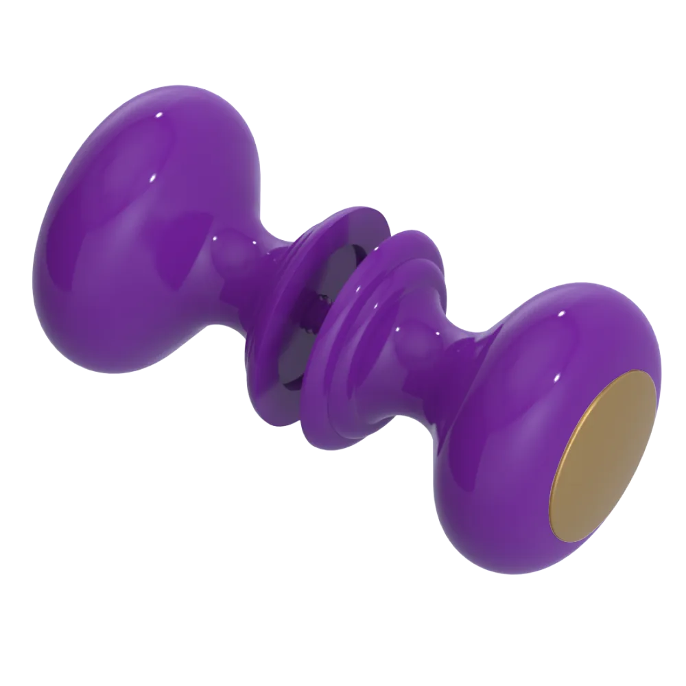 Rubinet Shower Door Knob (set) Purple Haze