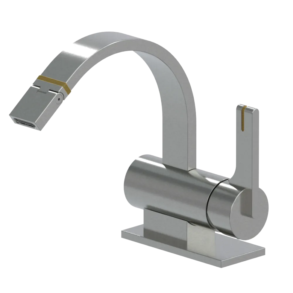 Rubinet Single Control Bidet Fitting (less drain) Satin Nickel