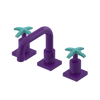 Rubinet Widespread Lav. Set. with Genesis spout (less drain) Purple Haze