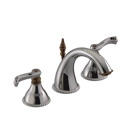 Rubinet Widespread Lav. Set. (less drain) Polished Nickel