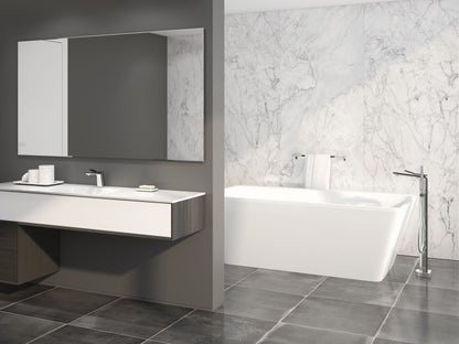 Baril Floor-mounted tub filler with hand shower
