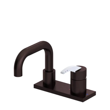Rubinet 4" Centre Single Control Lav. Set. with Genesis spout (less drain) Oil Rubbed Bronze
