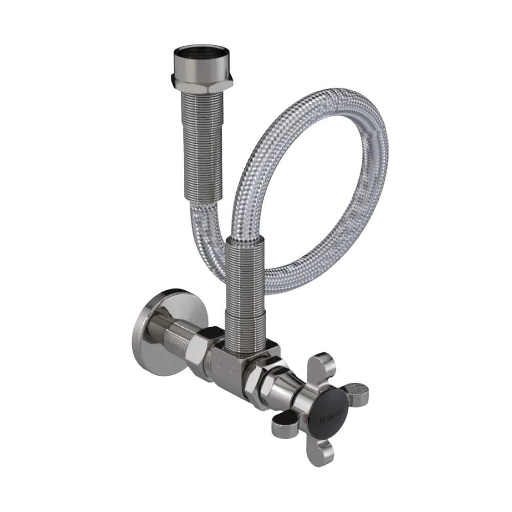 Rubinet Exposed Supply Kit (classic) Polished Nickel
