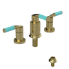 Rubinet Bidet Fitting with Spray, Diverter, and Vacuum Breaker (less drain) Natural Brass