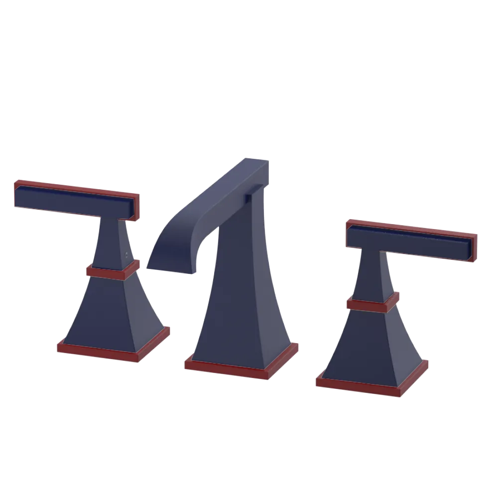 Rubinet Widespread Lav. Set. (less drain) Midnight Blue