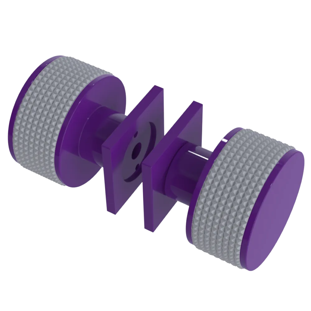 Rubinet Shower Door Knob (set) Purple Haze