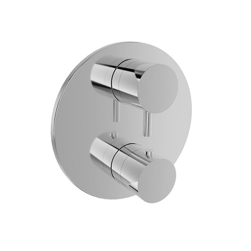 Baril Complete thermostatic pressure balanced shower valve with 1-way diverter