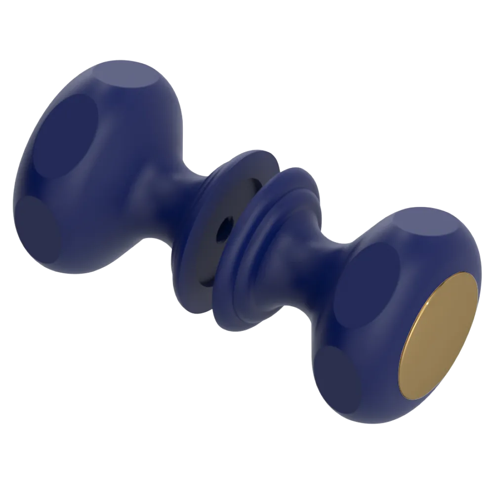 Rubinet Shower Door Knob (set) Midnight Blue