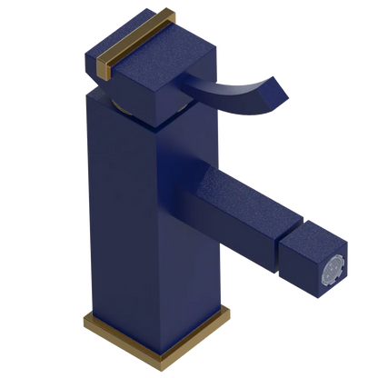 Rubinet Single Control Bidet Fitting (less drain) Midnight Blue