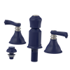 Rubinet Bidet Fitting with Spray, Diverter, and Vacum Breaker (Less Drain) Midnight Blue