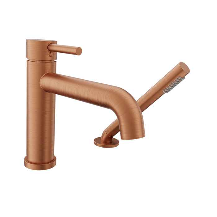 Baril 2-piece tub filler with hand shower